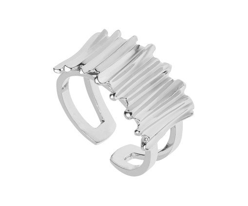 Anel Geo Prata, silver or metallic | WestwingNow