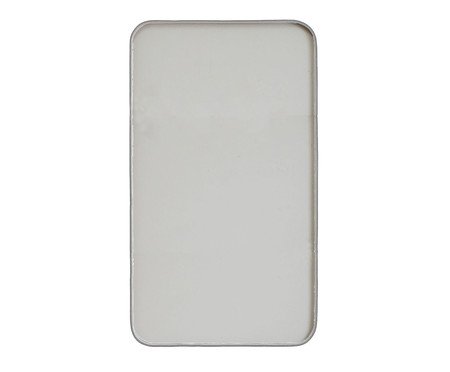 Espelho em Couro Essential Branco