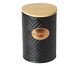 Porta-café de Metal com Tampa de Bambu Mosaic Preto, black | WestwingNow