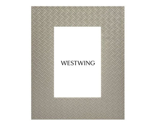 Porta-retrato Kaunan Marfim, grey | WestwingNow