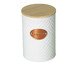 Porta-café de Metal com Tampa de Bambu Mosaic Branco, white | WestwingNow
