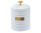 Porta-café de Metal com Tampa Friso Cafe Branco, white | WestwingNow