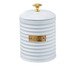 Açucareiro de Metal com Tampa Friso Branco, white | WestwingNow