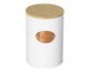 Açucareiro de Metal com Tampa de Bambu Mosaic Branco, white | WestwingNow