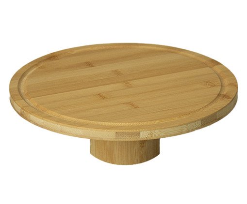 Prato para Bolo com Pé de Bambu Haku Grande, brown | WestwingNow
