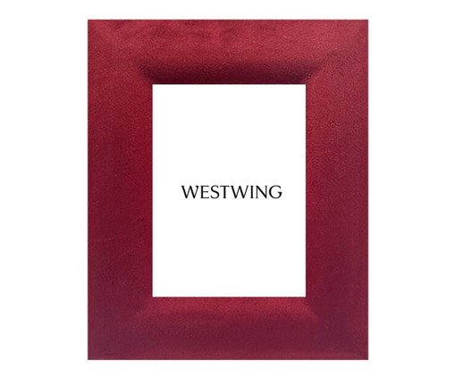 Porta-retrato Nuin Bordô, red | WestwingNow