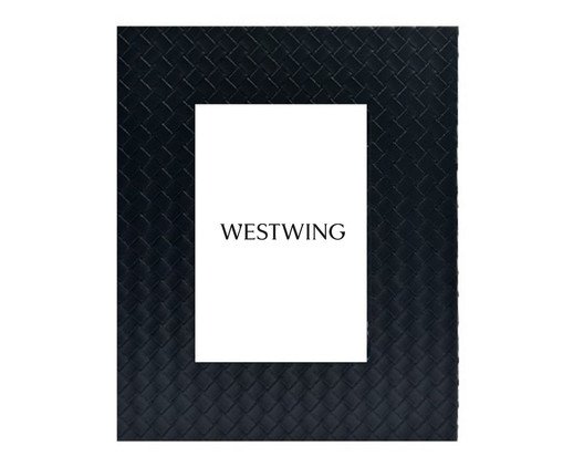 Porta-retrato Mannaz Preto, black | WestwingNow