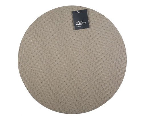 Lugar Americano Redondo Premium Trama Areia, beige | WestwingNow