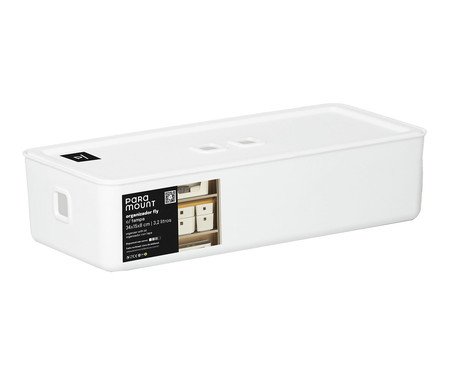 Organizador com Tampa Fly Branco | Westwing