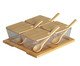 Jogo de Porta Condimentos de Bambu Vesta, wood pattern | WestwingNow
