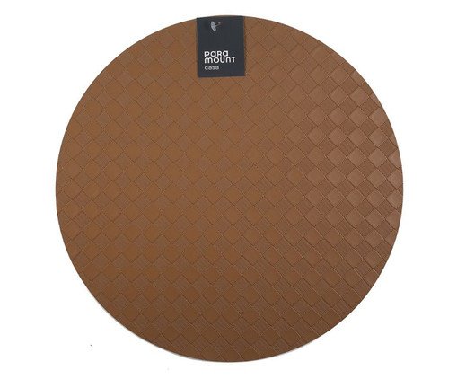 Lugar Americano Redondo Premium Cube Marrom, brown | WestwingNow