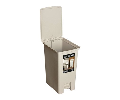 Lixeira com Pedal Fly Creme, beige | WestwingNow