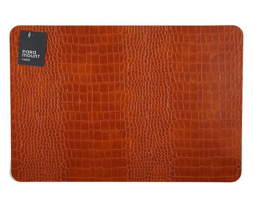 Lugar Americano Premium Croco Caramelo, beige | WestwingNow