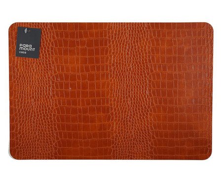 Lugar Americano Premium Croco Caramelo | Westwing