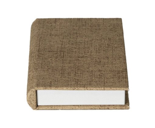 Livro-Caixa Decorativo Micra Areia, beige | WestwingNow