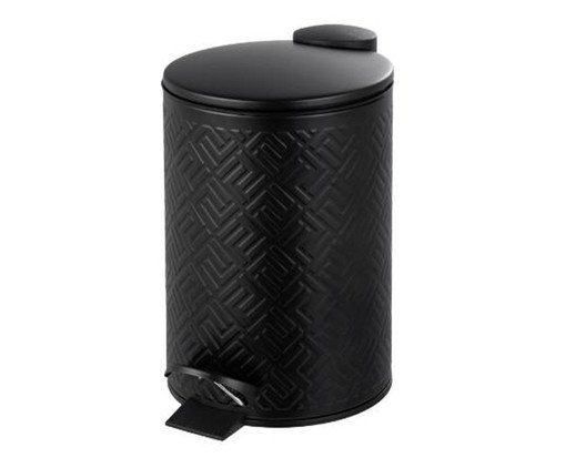 Lixeira de Metal com Pedal Mosaic Preto, black | WestwingNow