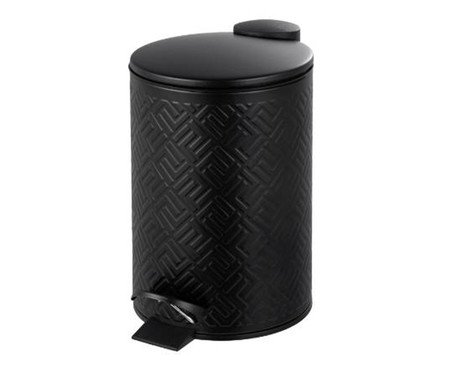 Lixeira de Metal com Pedal Mosaic Preto | Westwing