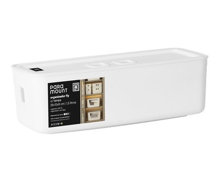 Organizador com Tampa Fly Branco | Westwing
