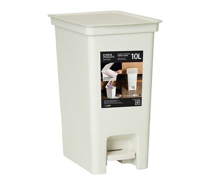 Lixeira com Pedal Fly Creme | Westwing
