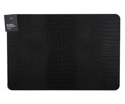 Lugar Americano Premium Croco Preto, black | WestwingNow