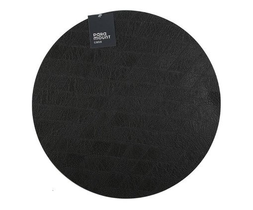 Lugar Americano Redondo Premium Diamond Preto, black | WestwingNow