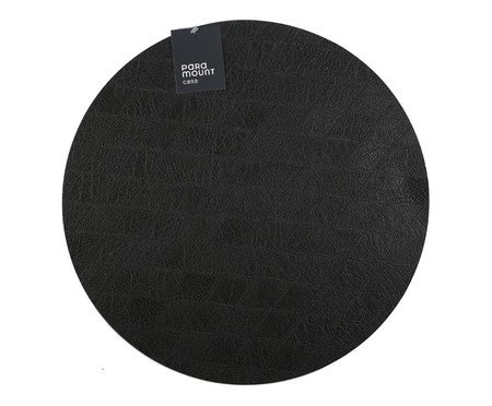 Lugar Americano Redondo Premium Diamond Preto | Westwing