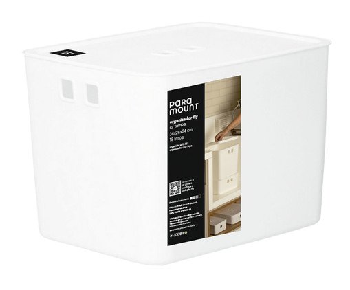 Organizador com Tampa Fly Branco, white | WestwingNow