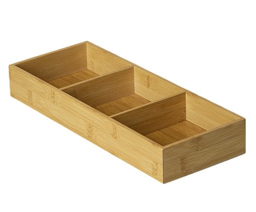 Organizador de Bambu com Divisórias Monax, Natural | WestwingNow
