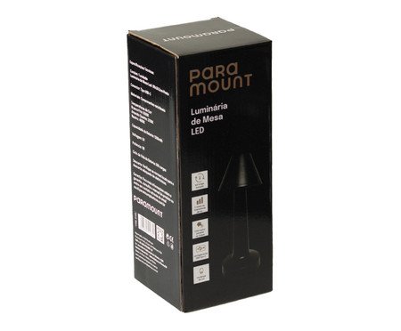 Luminária de Mesa LED Ostris Preto | Westwing