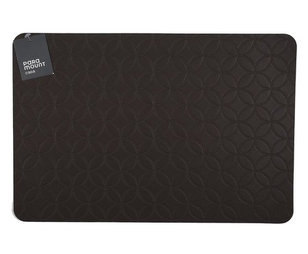 Lugar Americano Retangular Premium Mosaic Preto | Westwing