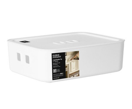 Organizador com Tampa Fly Branco | Westwing