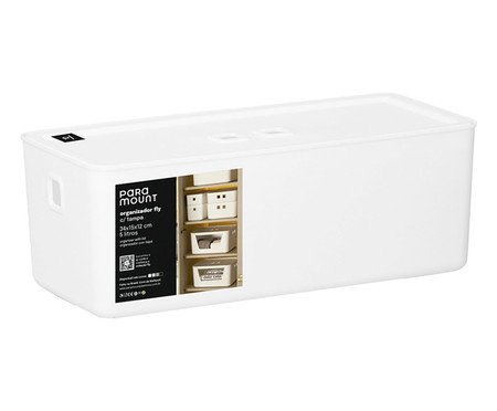 Organizador com Tampa Fly Branco | Westwing