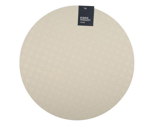 Lugar Americano Redondo Premium Cube Areia, beige | WestwingNow