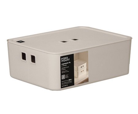 Organizador com Tampa Fly Creme | Westwing