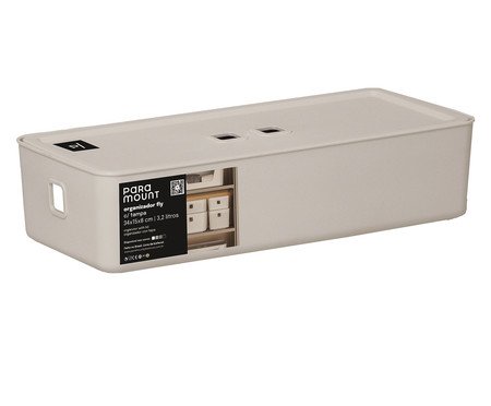 Organizador com Tampa Fly Creme | Westwing