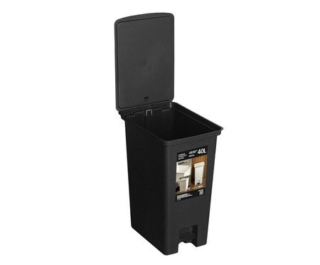 Lixeira com Pedal Fly Preto | Westwing