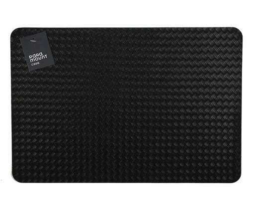 Lugar Americano Retangular Premium Trama Preto, black | WestwingNow