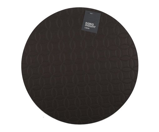 Lugar Americano Redondo Premium Mosaic Preto, black | WestwingNow