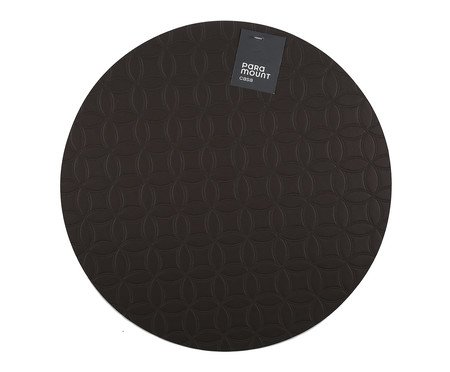 Lugar Americano Redondo Premium Mosaic Preto | Westwing