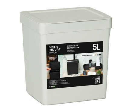 Lixeira de Pia Fly Creme | Westwing