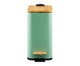 Lixeira Retangular com Pedal e Tampa de Bambu Soft Verde, green | WestwingNow