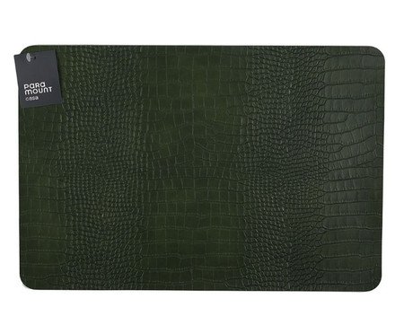 Lugar Americano Premium Croco Verde Esmeralda | Westwing