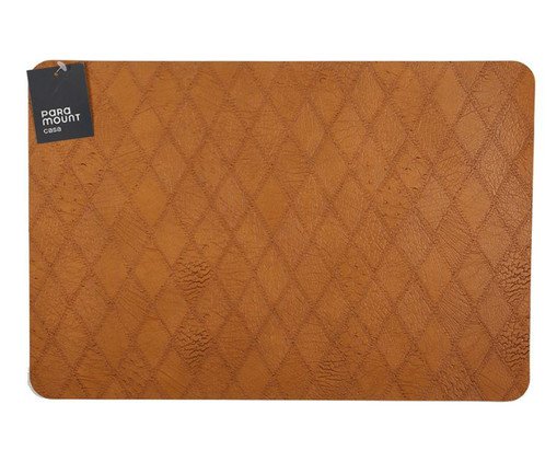 Lugar Americano Retangular Premium Diamond Caramelo, beige | WestwingNow