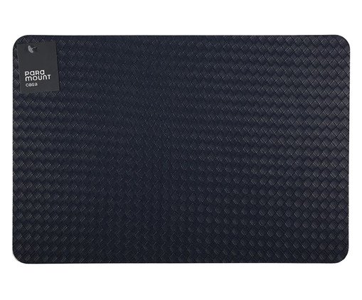 Lugar Americano Retangular Premium Trama Navy, beige | WestwingNow
