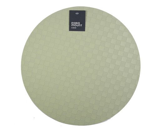 Lugar Americano Redondo Premium Cube Verde Esmeralda, green | WestwingNow