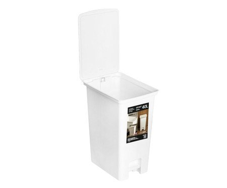 Lixeira com Pedal Fly Branco | Westwing