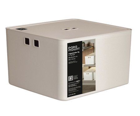 Organizador com Tampa Fly Creme | Westwing