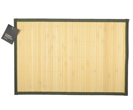 Lugar Americano Premium Bambu Carcin Verde Esmeralda | Westwing
