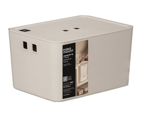Organizador com Tampa Fly Creme | Westwing