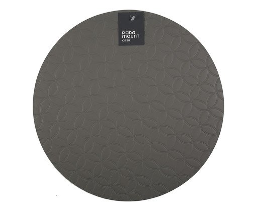 Lugar Americano Redondo Premium Mosaic Cinza, grey | WestwingNow